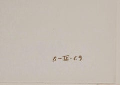 Apeles Fenosa Spanish Sculptor Mourlot Lithograph Abstract Expressionist Figures