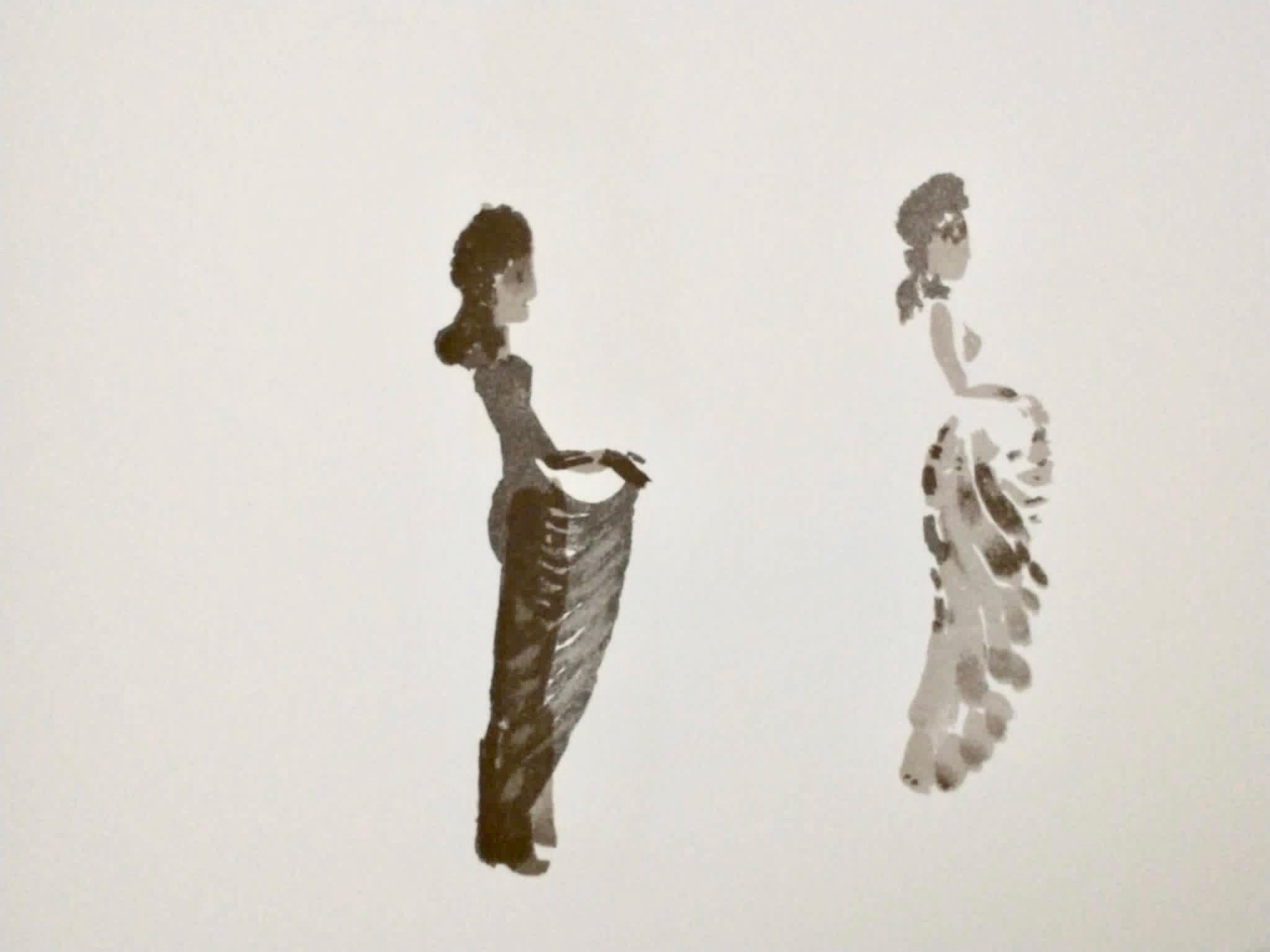 Apeles Fenosa Spanischer Bildhauer Mourlot Lithographie Abstrakt-expressionistische Figuren des Apeles Fenosa – Print von Apelles Fenosa