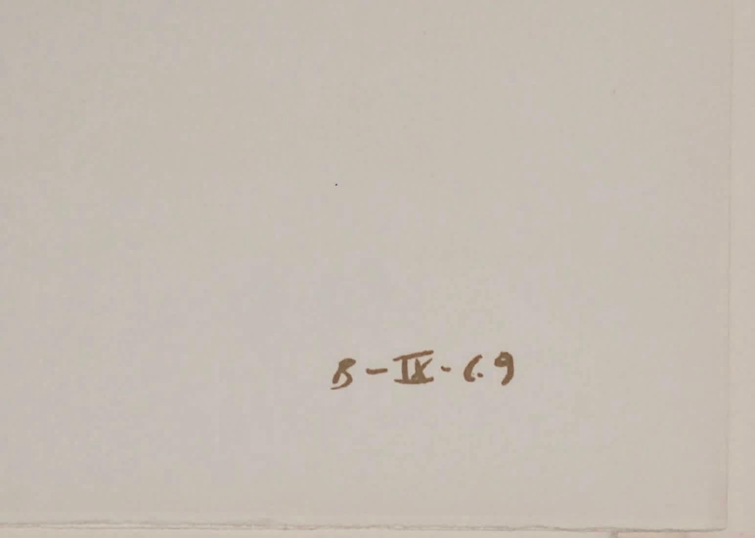 Apeles Fenosa, sculpteur espagnol Mourlot, lithographie - Figures expressionnistes abstraites - Print de Apelles Fenosa