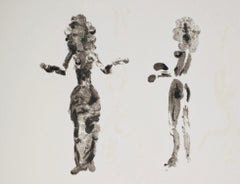 Apeles Fenosa Spanish Sculptor Mourlot Lithograph Abstract Expressionist Figures