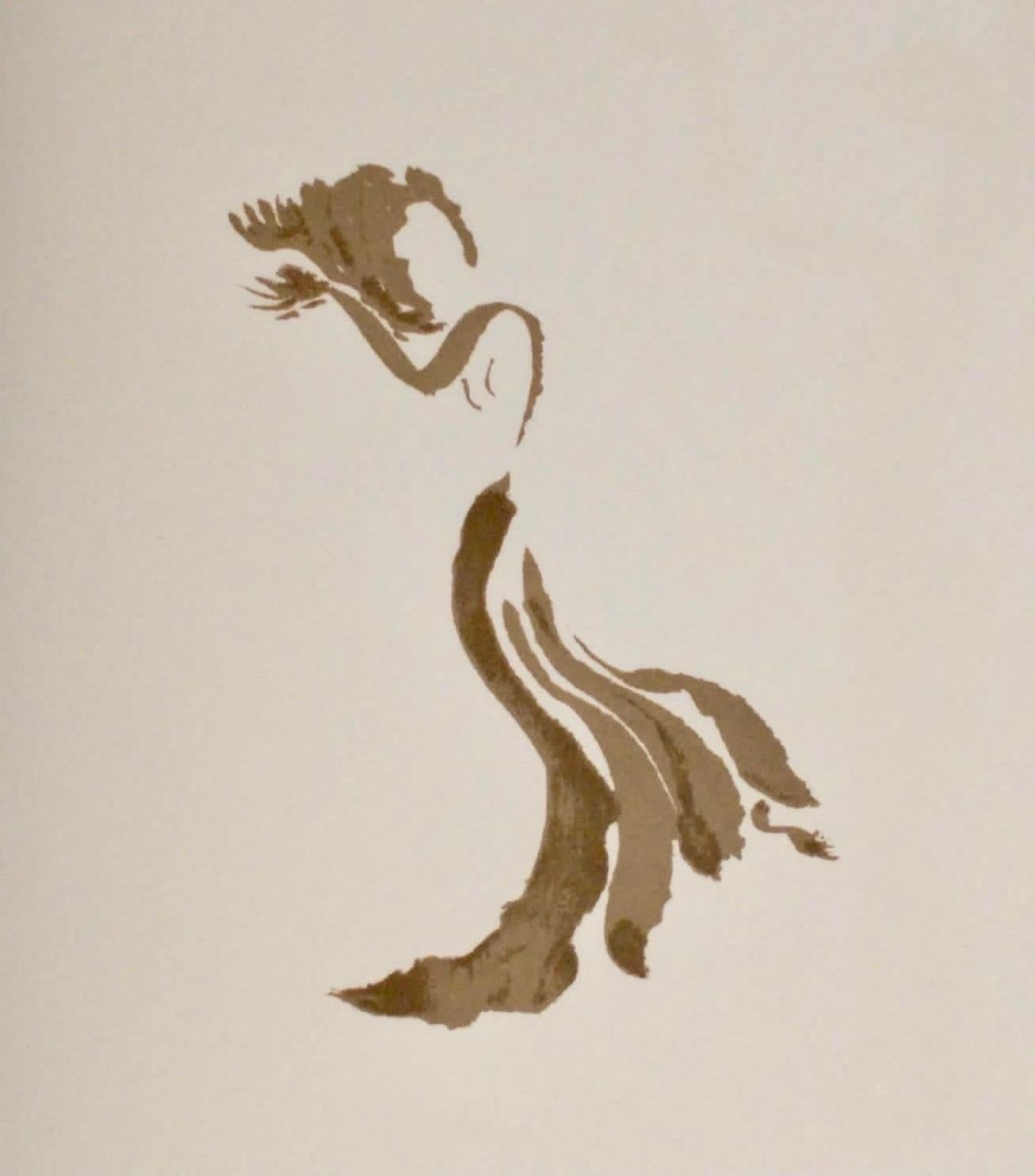 Apeles Fenosa Scultore spagnolo Mourlot Litografia Figure espressioniste astratte - Print di Apelles Fenosa