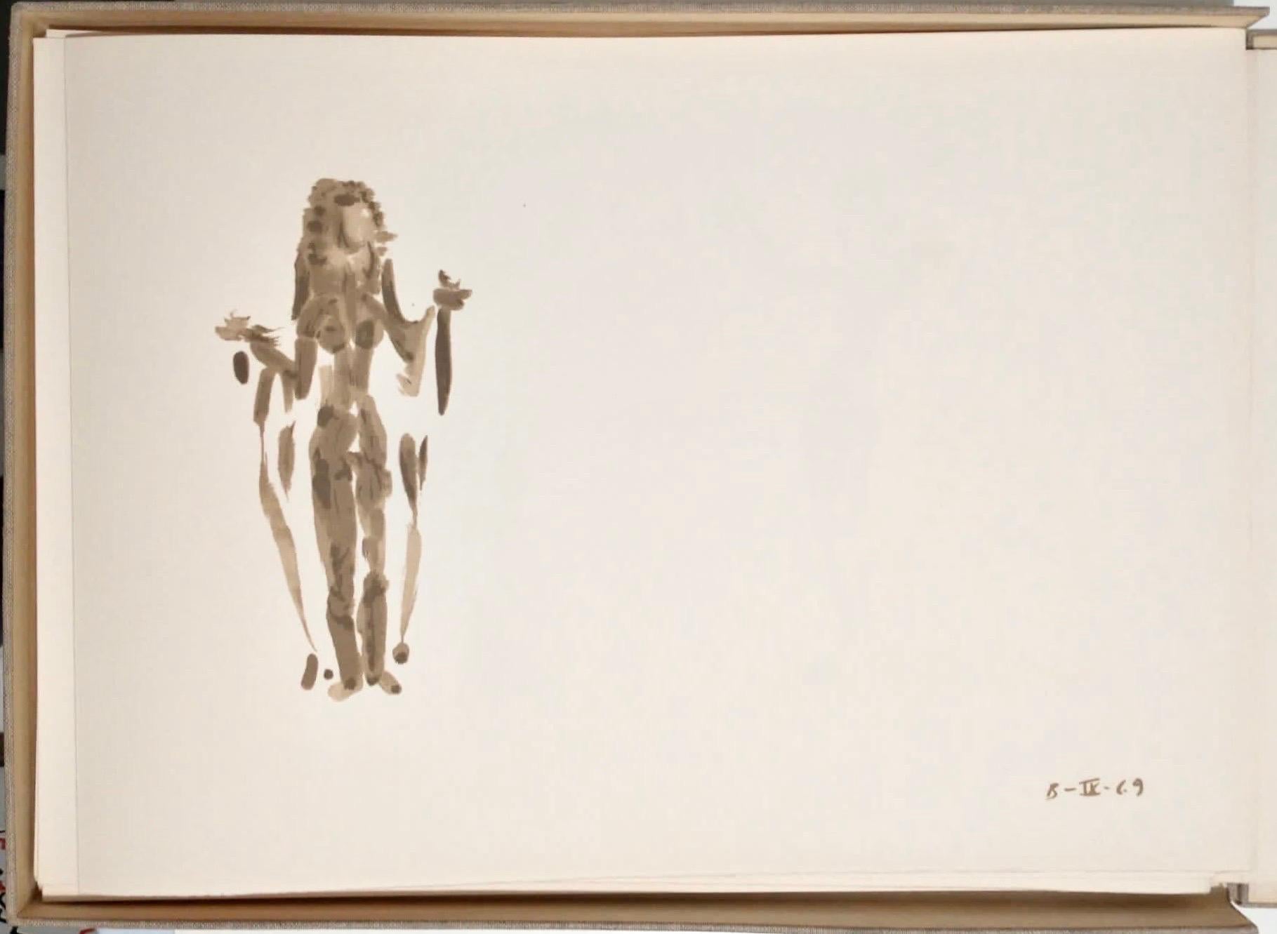 Apeles Fenosa - Figurine expressionniste abstraite du sculpteur espagnol Mourlot - Lithographie - Expressionniste Print par Apelles Fenosa
