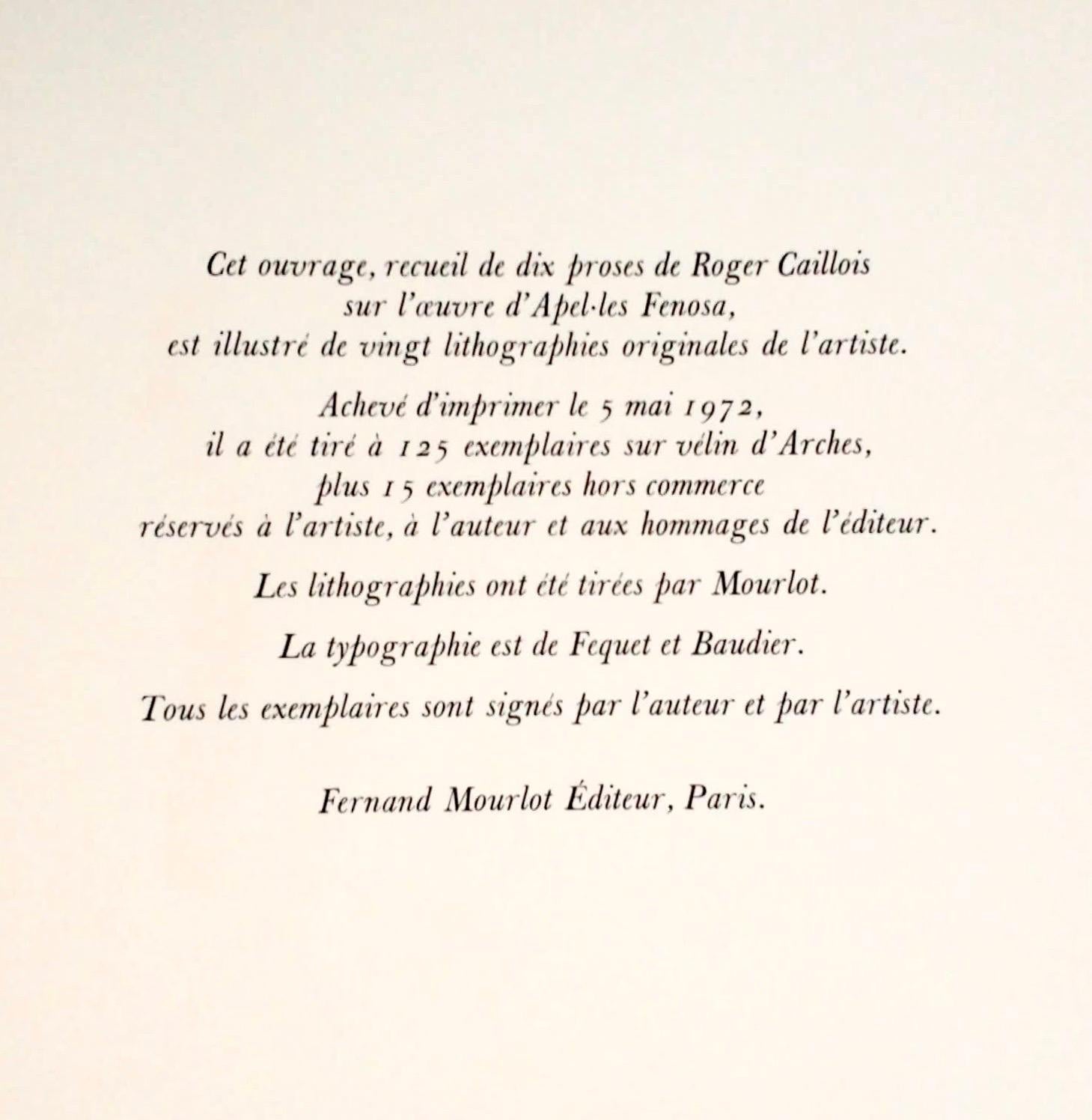 Apeles Fenosa, sculpteur espagnol Mourlot, lithographie - Figures expressionnistes abstraites - Expressionniste Print par Apelles Fenosa