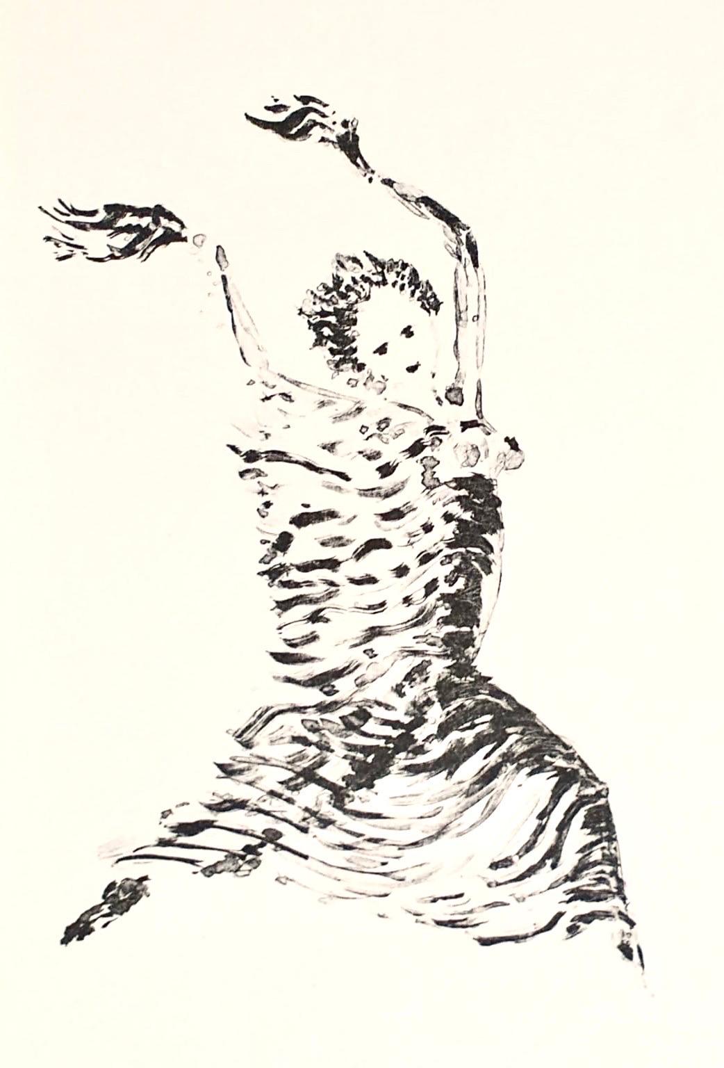 Apeles Fenosa Spanischer Bildhauer Mourlot Lithographie Abstrakt-expressionistische Figuren des Apeles Fenosa (Expressionismus), Print, von Apelles Fenosa