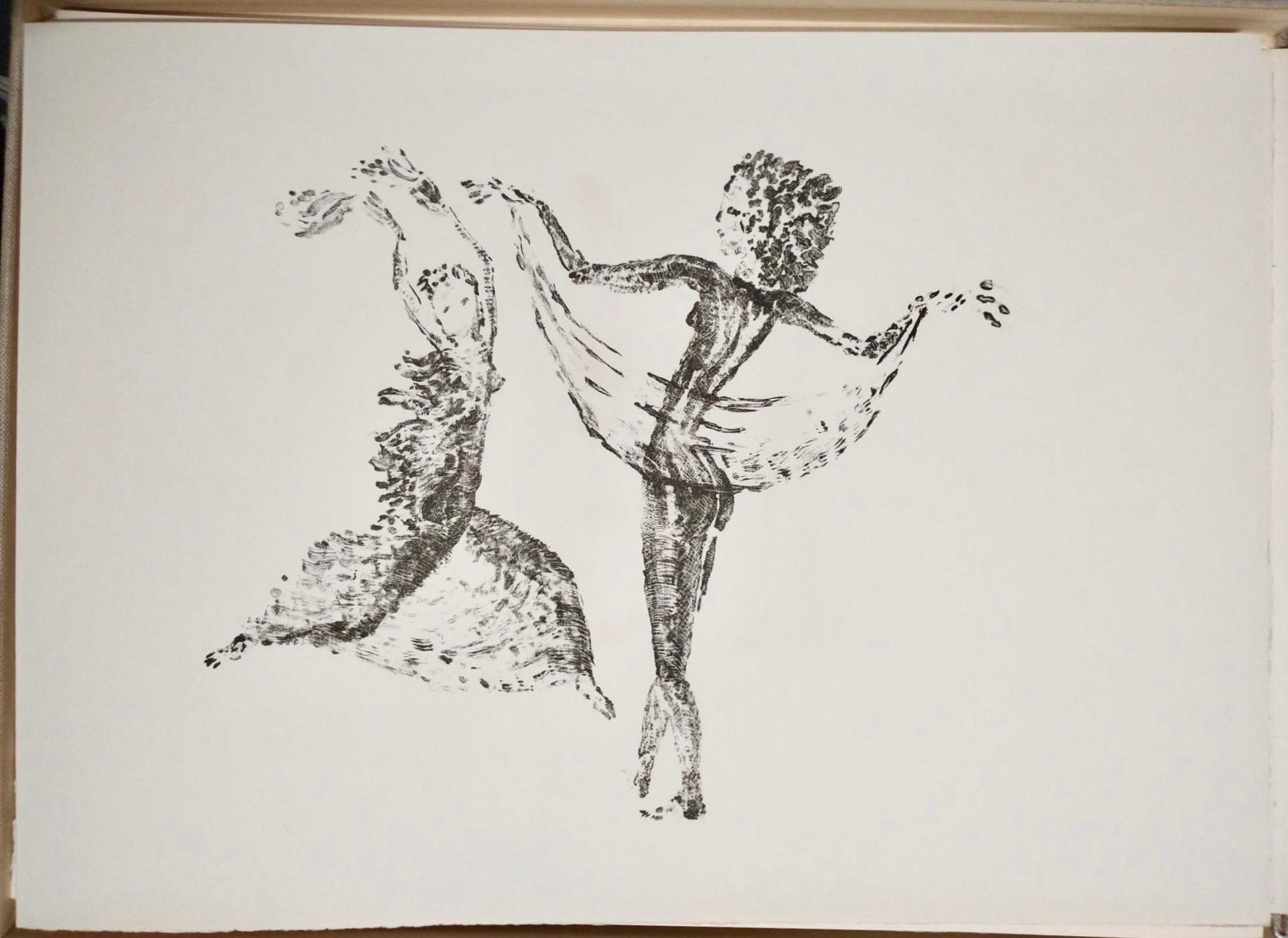 Apeles Fenosa Scultore spagnolo Mourlot Litografia Figure espressioniste astratte - Print Espressionista di Apelles Fenosa