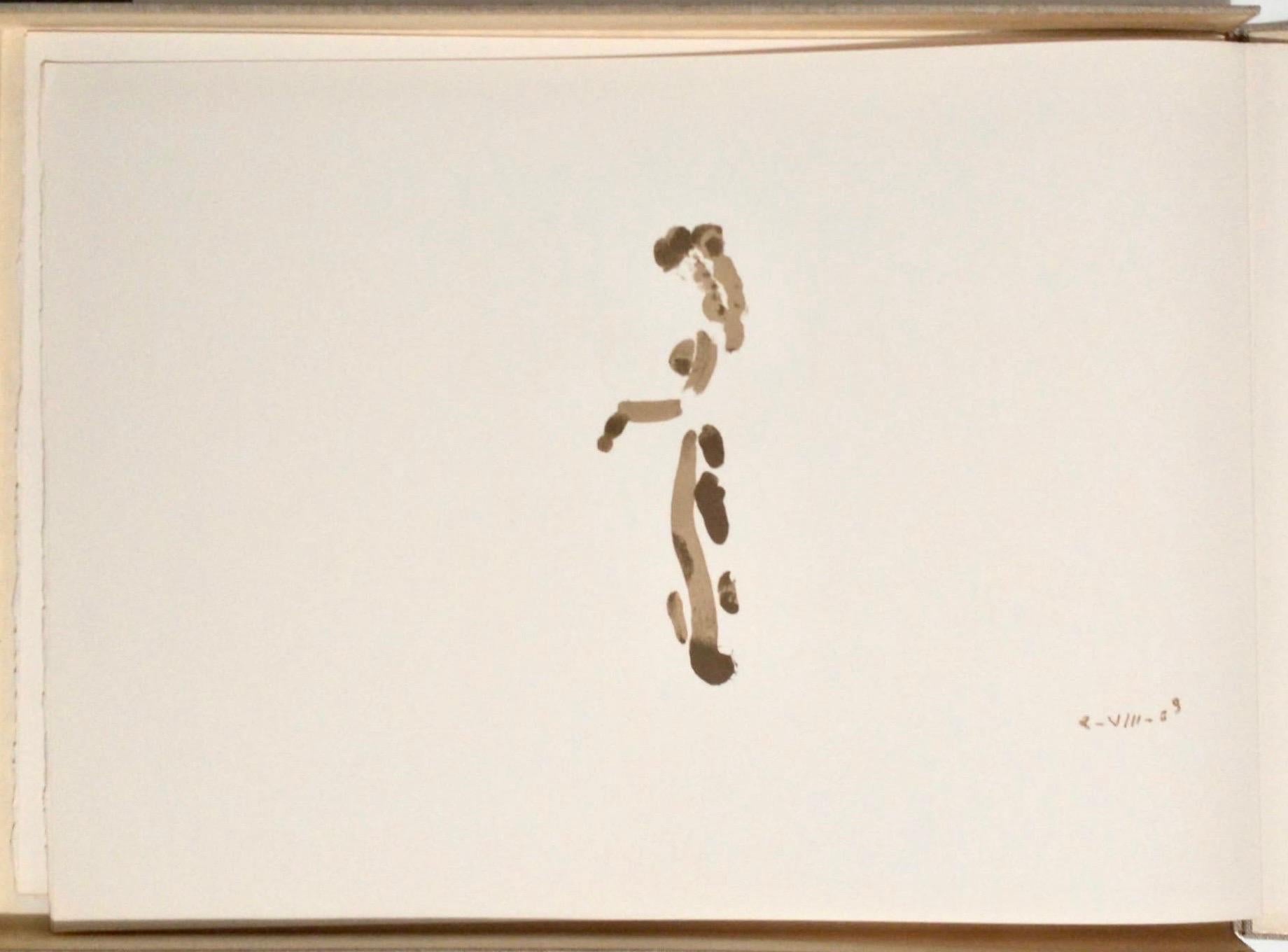 Apeles Fenosa Spanischer Bildhauer Mourlot Lithographie Abstrakt-expressionistische Figuren des Apeles Fenosa (Weiß), Nude Print, von Apelles Fenosa