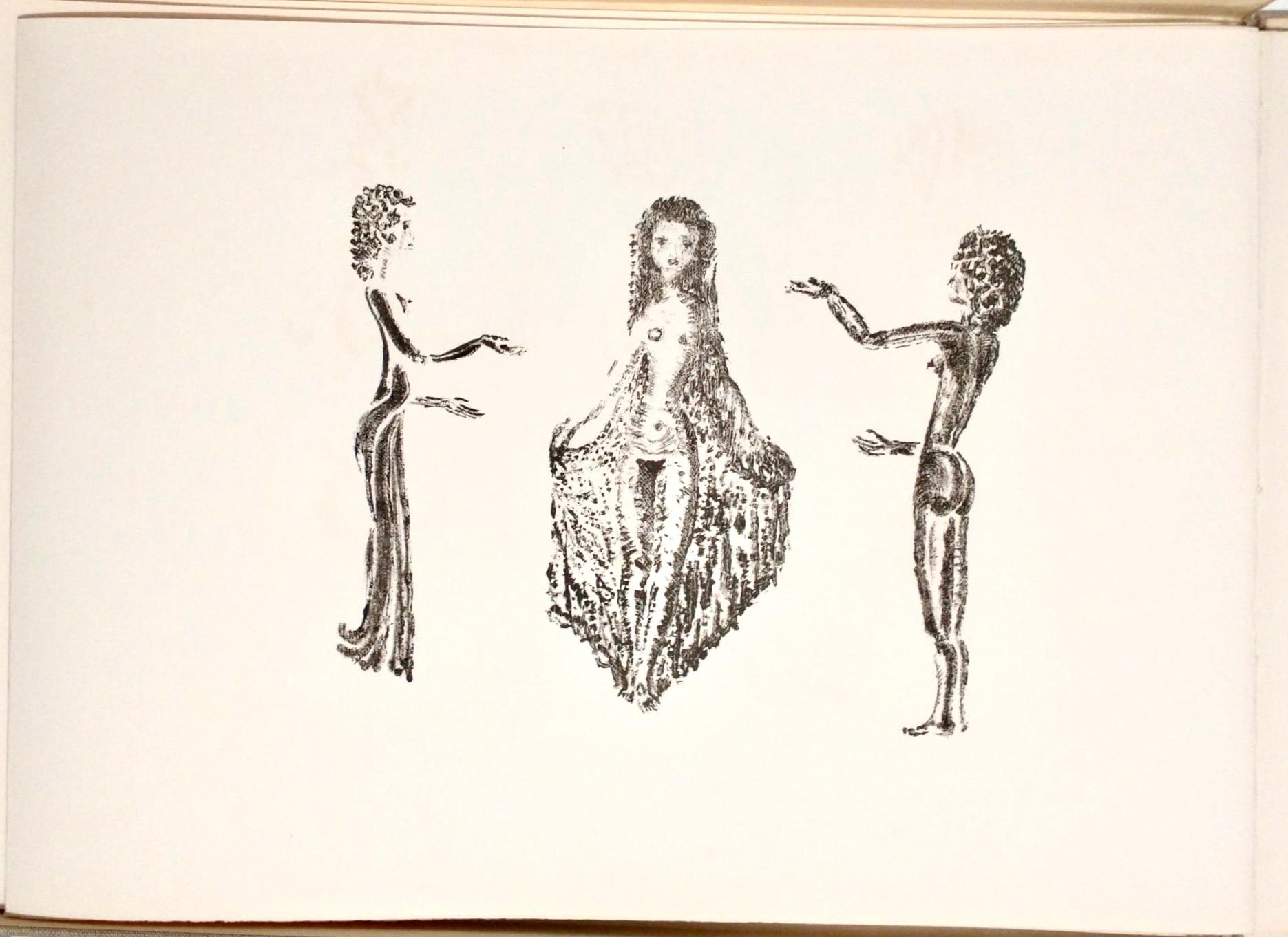 Ce document est tiré d'une édition limitée et signée à la main (édition de 125 exemplaires).  lithographies in-folio ou pleine page, certaines comportant un poème au verso. Les feuilles individuelles ne sont ni signées ni numérotées. Cette annonce