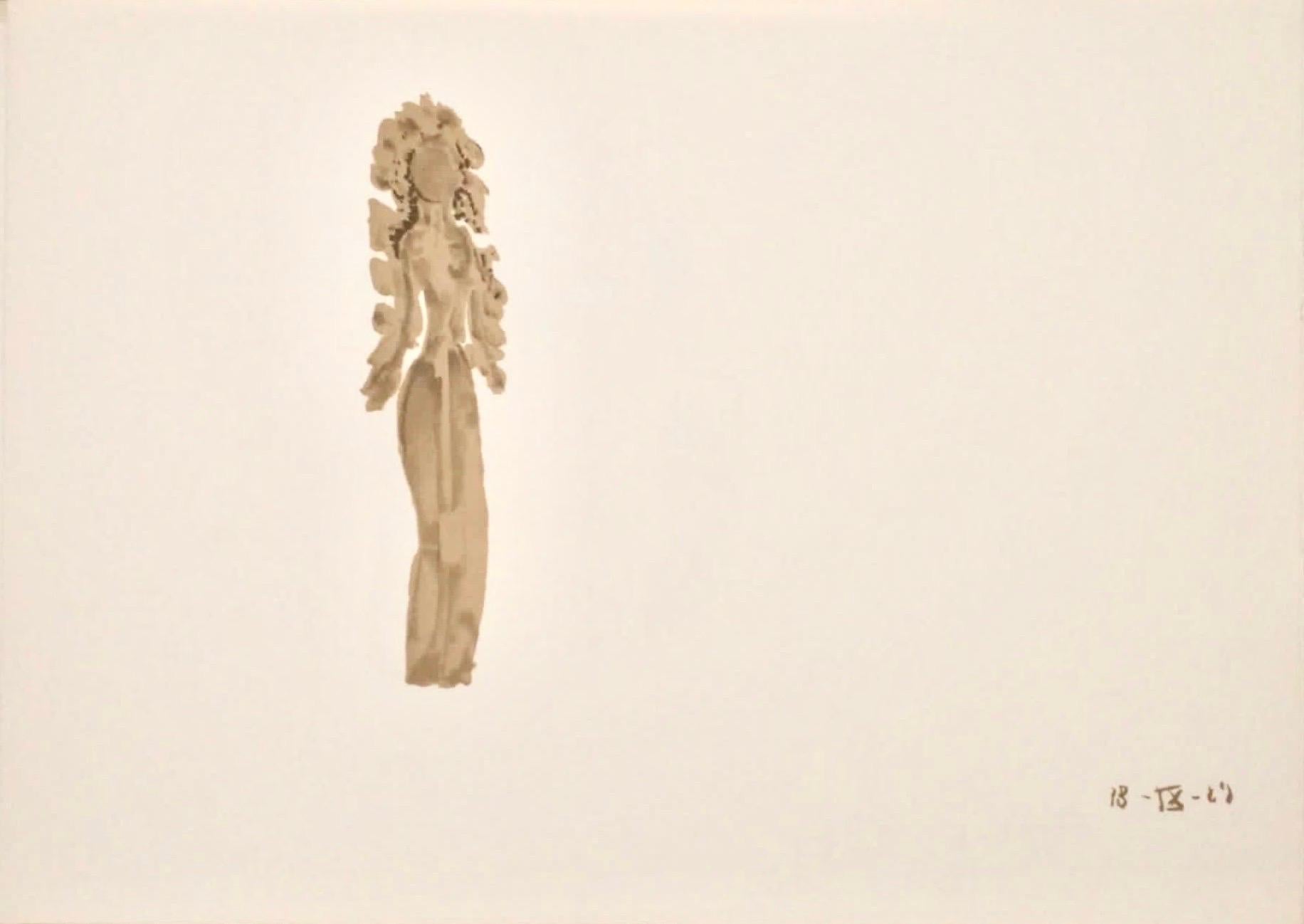 Nude Print Apelles Fenosa - Apeles Fenosa - Figurine expressionniste abstraite du sculpteur espagnol Mourlot - Lithographie