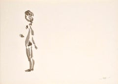 Apeles Fenosa, spanischer Bildhauer Mourlot, Lithographie, Figuren des Abstrakten Expressionismus