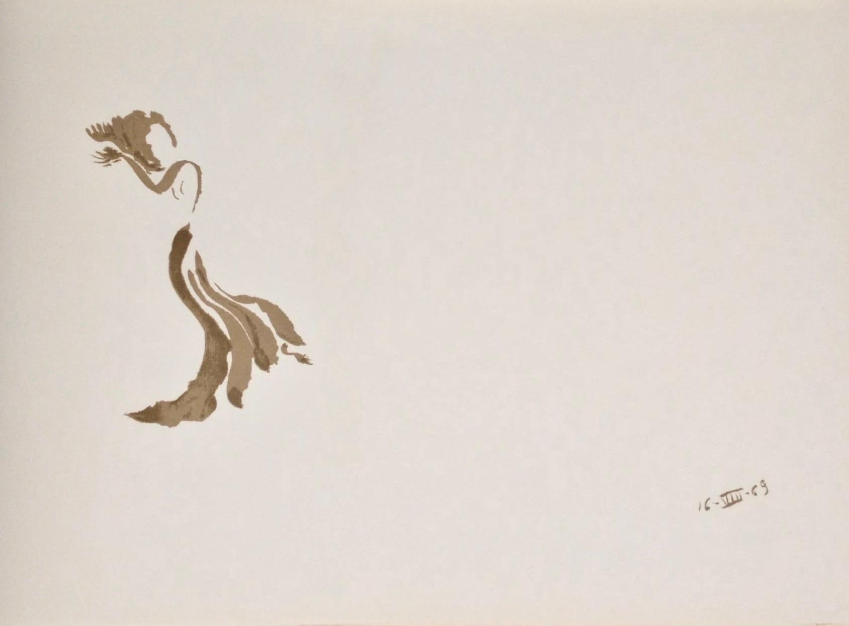 Nude Print Apelles Fenosa - Apeles Fenosa, sculpteur espagnol Mourlot, lithographie - Figures expressionnistes abstraites