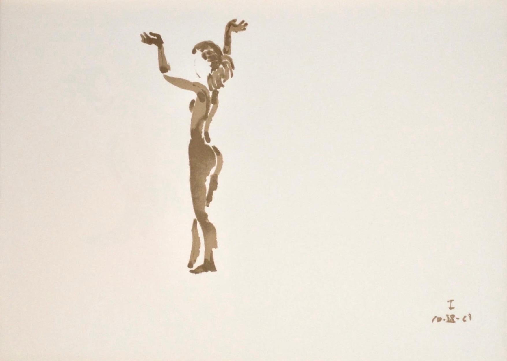 Nude Print Apelles Fenosa - Apeles Fenosa, sculpteur espagnol Mourlot, lithographie - Figures expressionnistes abstraites