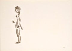 Apeles Fenosa, sculpteur espagnol Mourlot, lithographie - Figures expressionnistes abstraites