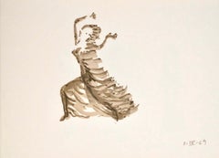 Apeles Fenosa, sculpteur espagnol Mourlot, lithographie - Figures expressionnistes abstraites