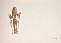 Apeles Fenosa, sculpteur espagnol Mourlot, lithographie - Figures expressionnistes abstraites