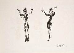 Apeles Fenosa Escultor español Mourlot Litografía Figuras expresionistas abstractas