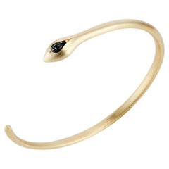 Apep 10K Black Diamond Snake Bracelet by dan-yell