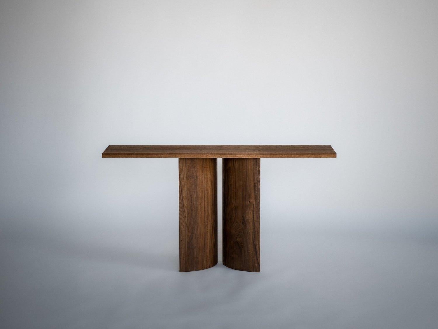 Noyer Aperta C1 100 Table console en noyer américain par Mokko Amsterdam en vente