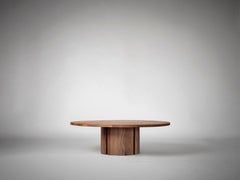 Aperta C1 120 Table basse ronde en noyer américain par Mokko Amsterdam