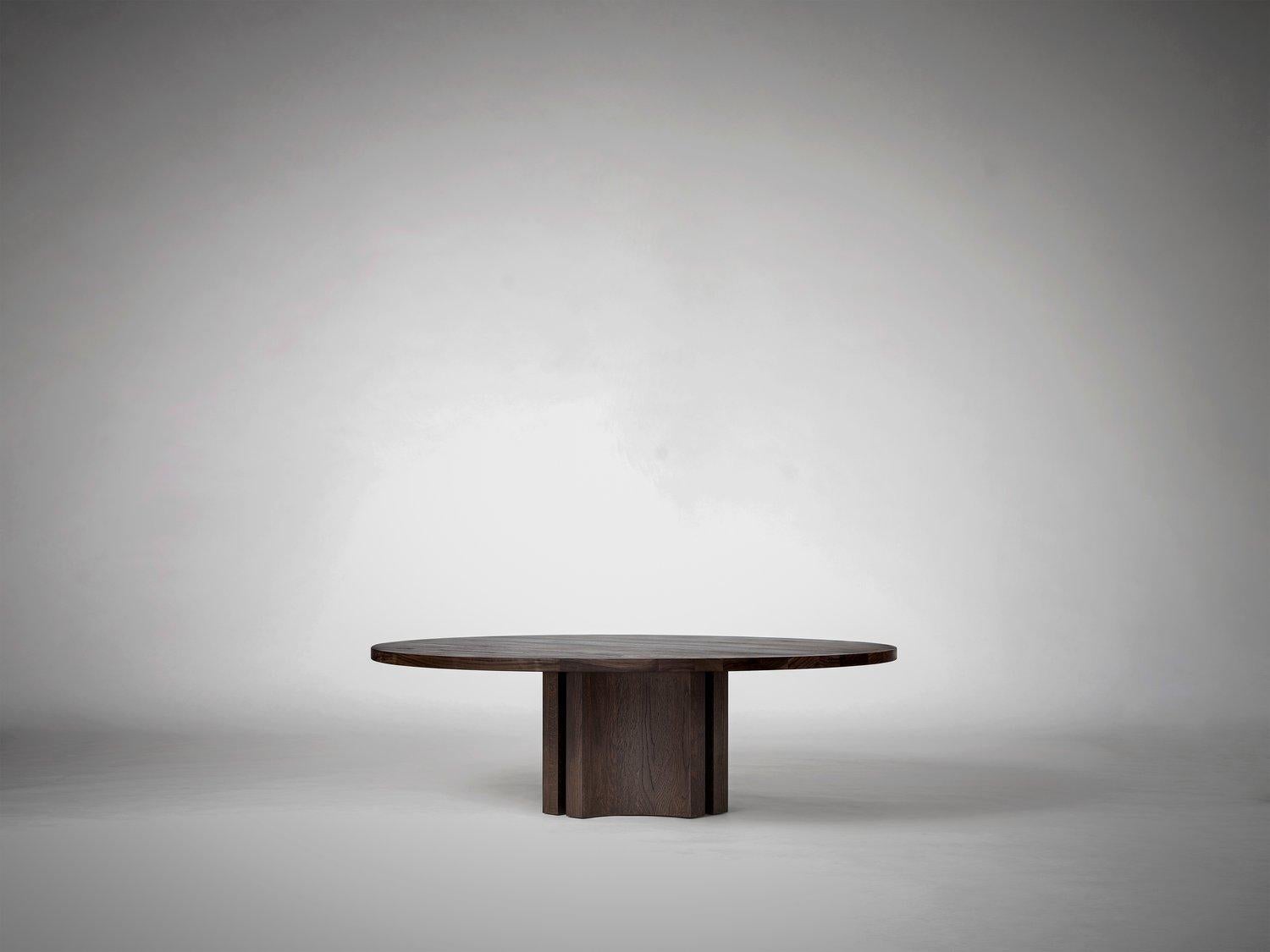 Autre Aperta C1 120 Table basse ronde en noyer américain par Mokko Amsterdam en vente