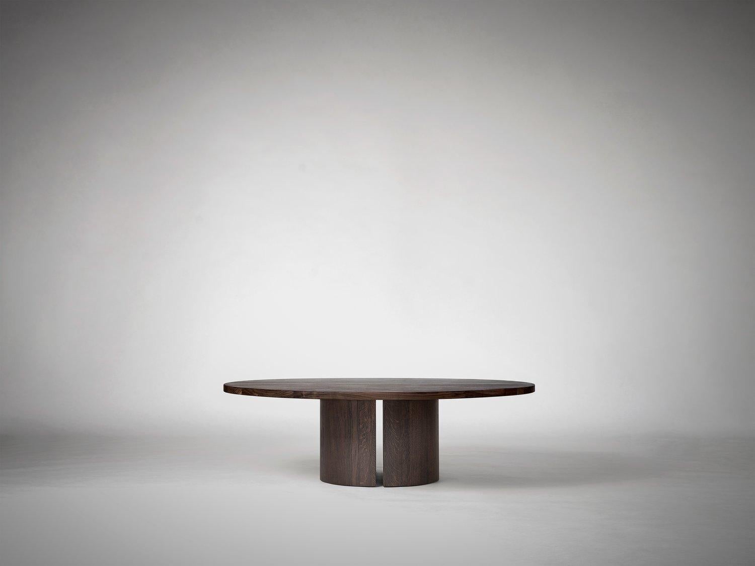 Aperta C1 120 Table basse ronde en noyer américain par Mokko Amsterdam Neuf - En vente à Geneve, CH
