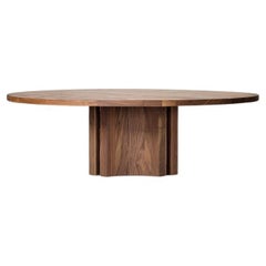Aperta C1 120 Table basse ronde en noyer américain par Mokko Amsterdam