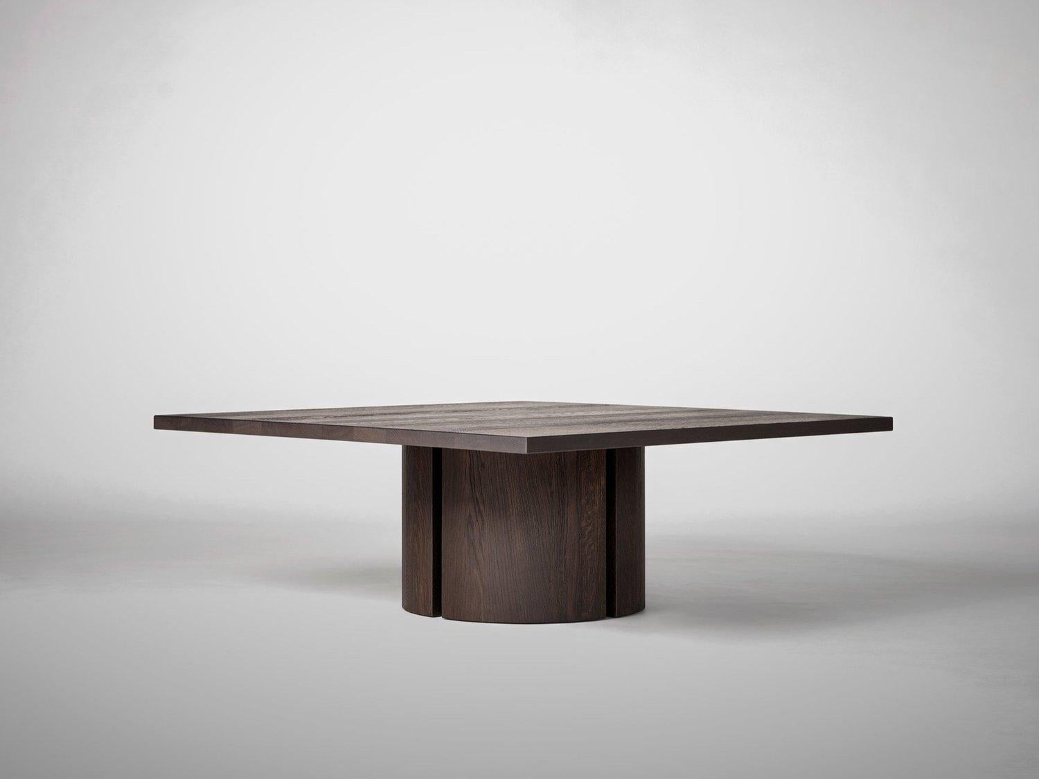 Autre Aperta C1 120 Table basse carrée en noyer américain par Mokko Amsterdam en vente