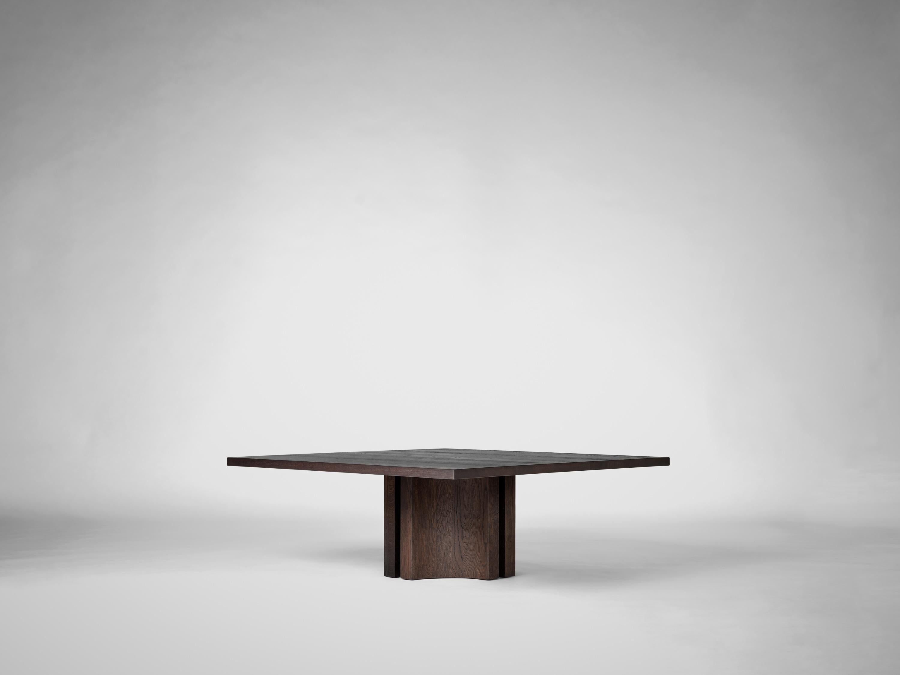 Aperta C1 120 Table basse carrée en noyer américain par Mokko Amsterdam Neuf - En vente à Geneve, CH
