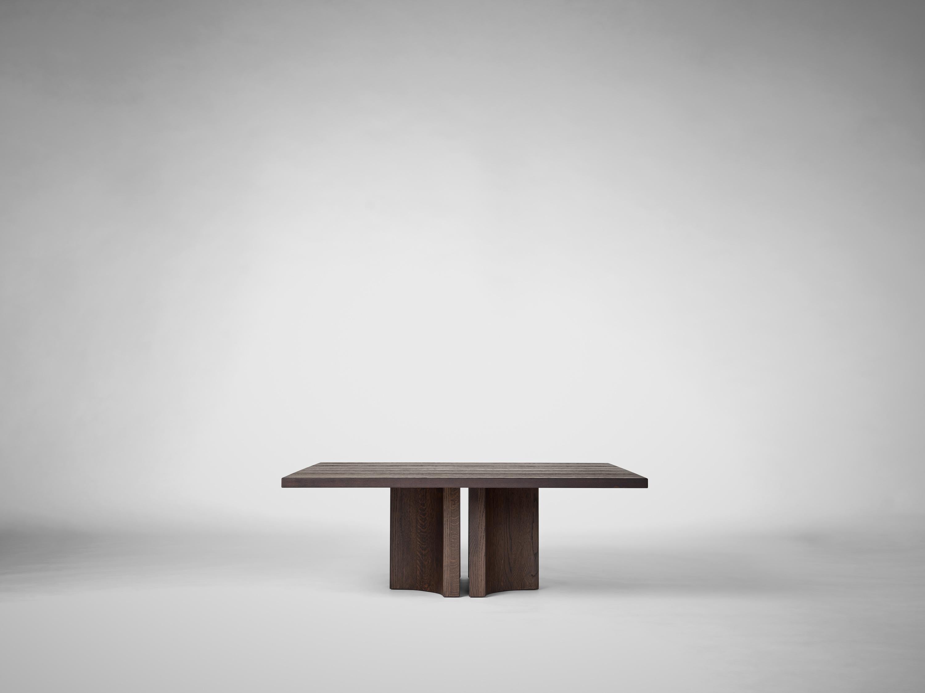 XXIe siècle et contemporain Aperta C1 120 Table basse carrée en noyer américain par Mokko Amsterdam en vente