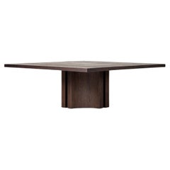 Aperta C1 120 Table basse carrée en noyer américain par Mokko Amsterdam