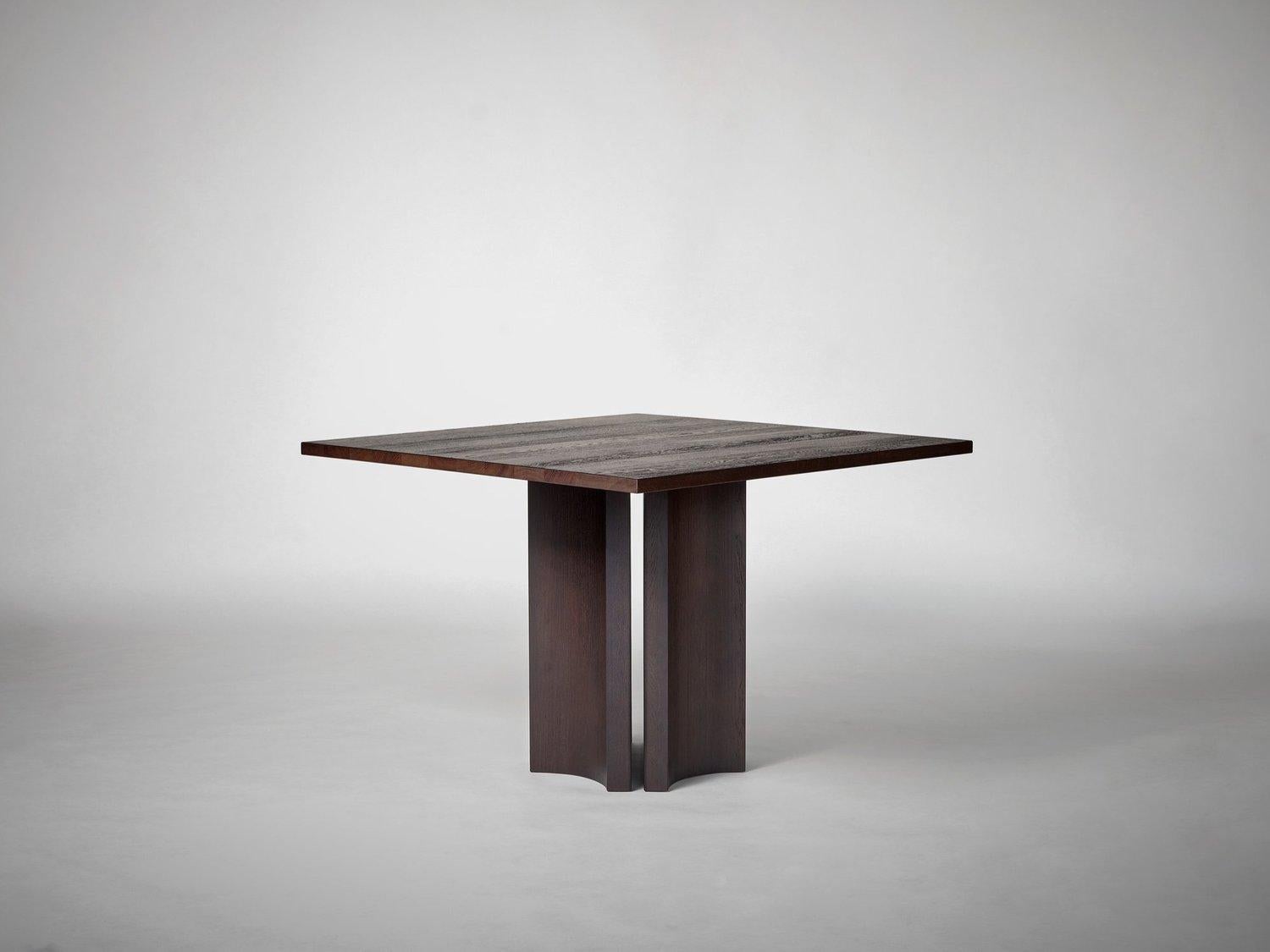 Aperta C1 120 American Walnut Square Dining Table by Mokko Amsterdam In New Condition For Sale In Geneve, CH