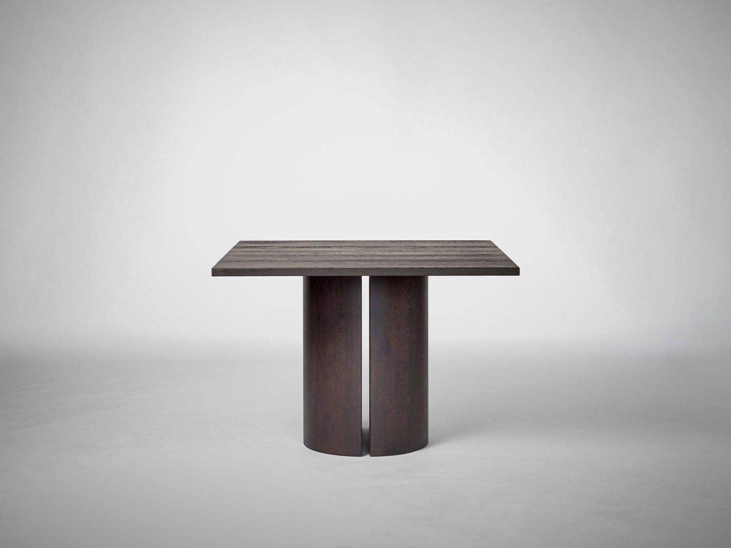 Contemporary Aperta C1 120 American Walnut Square Dining Table by Mokko Amsterdam For Sale