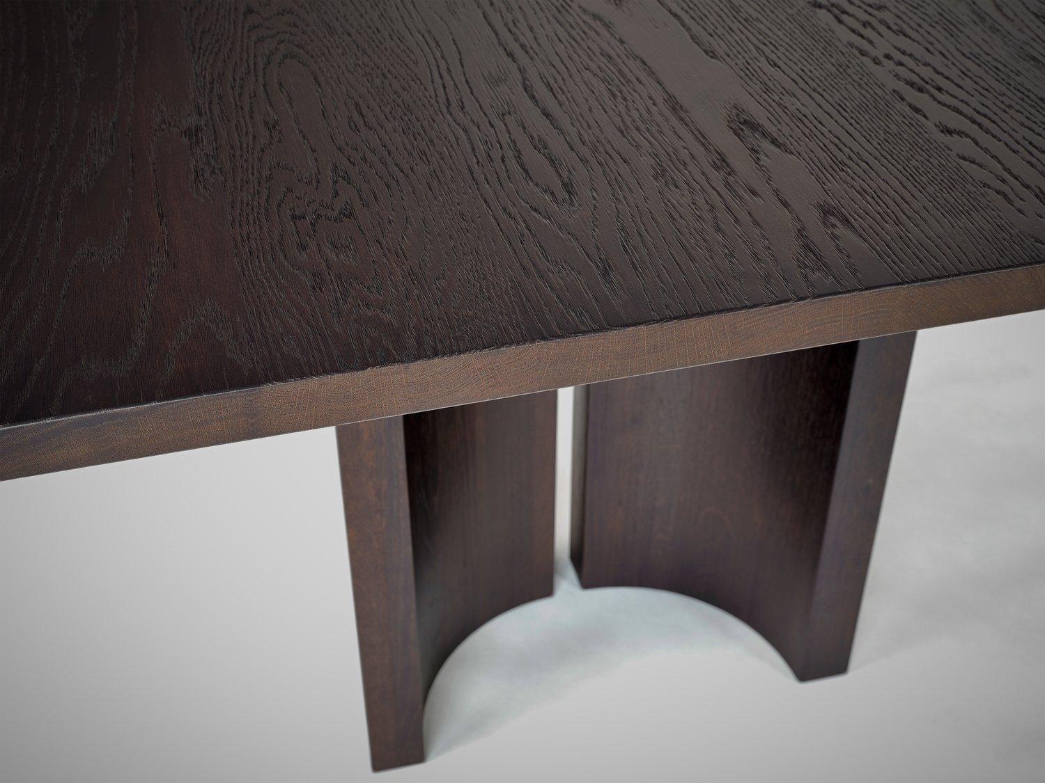 Postmoderne Aperta C1 280 Table de salle à manger rectangulaire en noyer américain par Mokko Amsterdam en vente