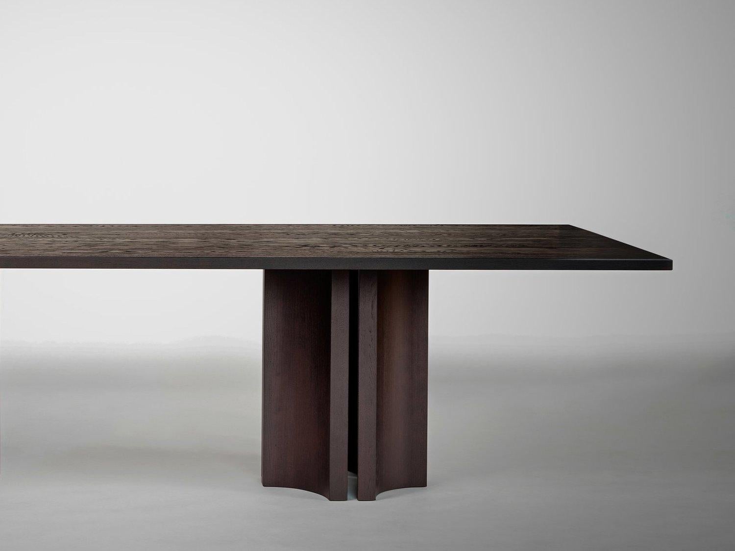 Postmoderne Aperta C1 DB 280 Table de salle à manger rectangulaire en noyer américain par Mokko Amsterdam en vente