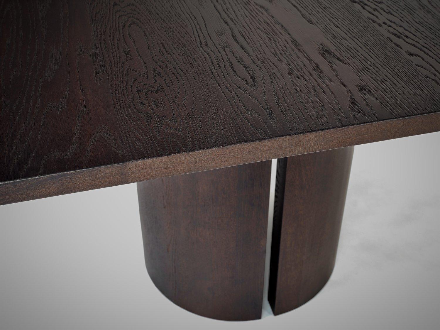 Postmoderne Aperta C2 280 Table de salle à manger rectangulaire en noyer américain par Mokko Amsterdam en vente