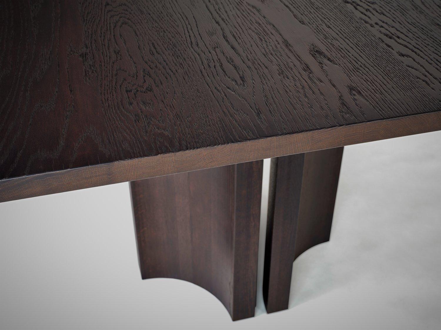 Postmoderne Aperta C4 280 Table de salle à manger rectangulaire en noyer américain par Mokko Amsterdam en vente