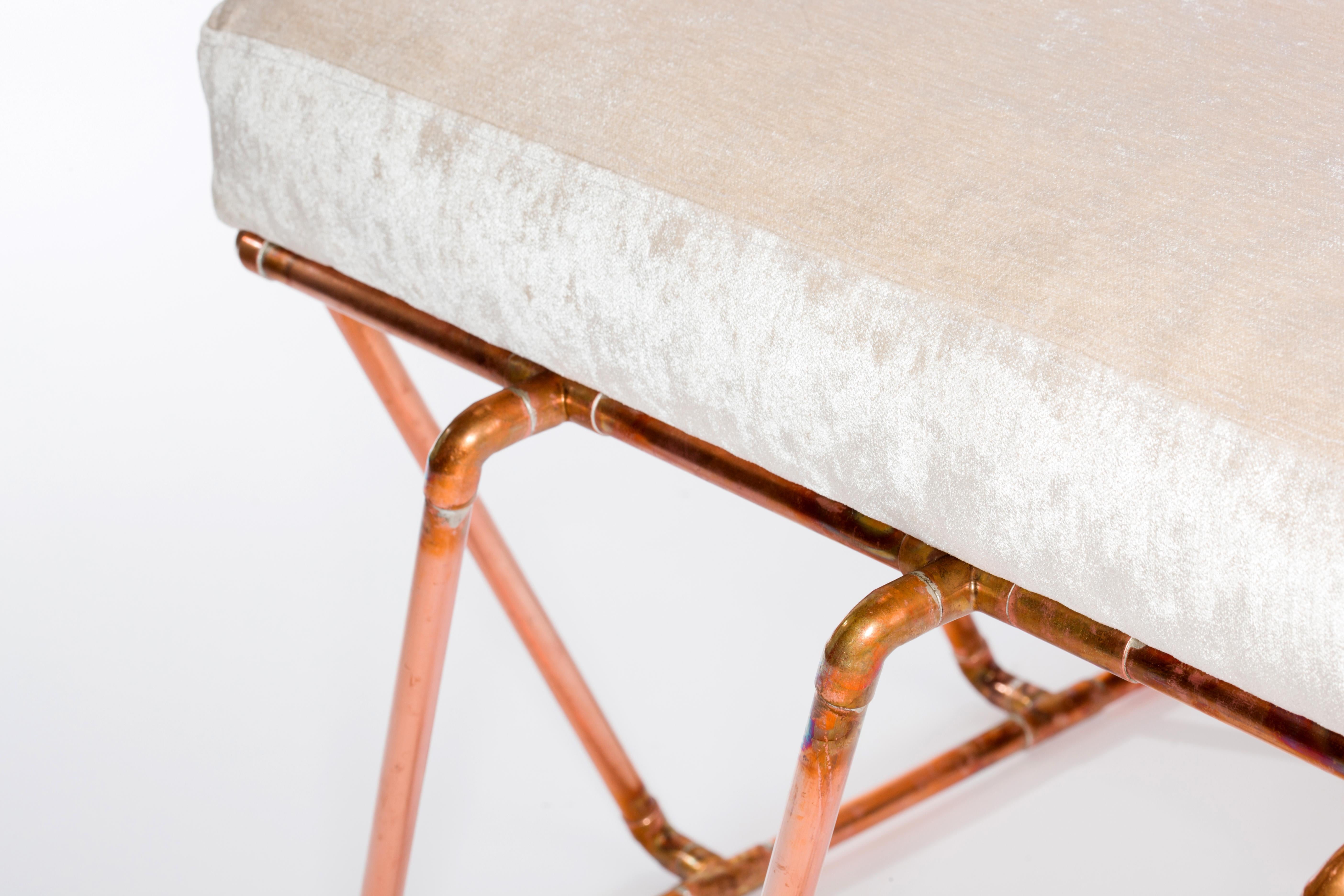 copper footstool