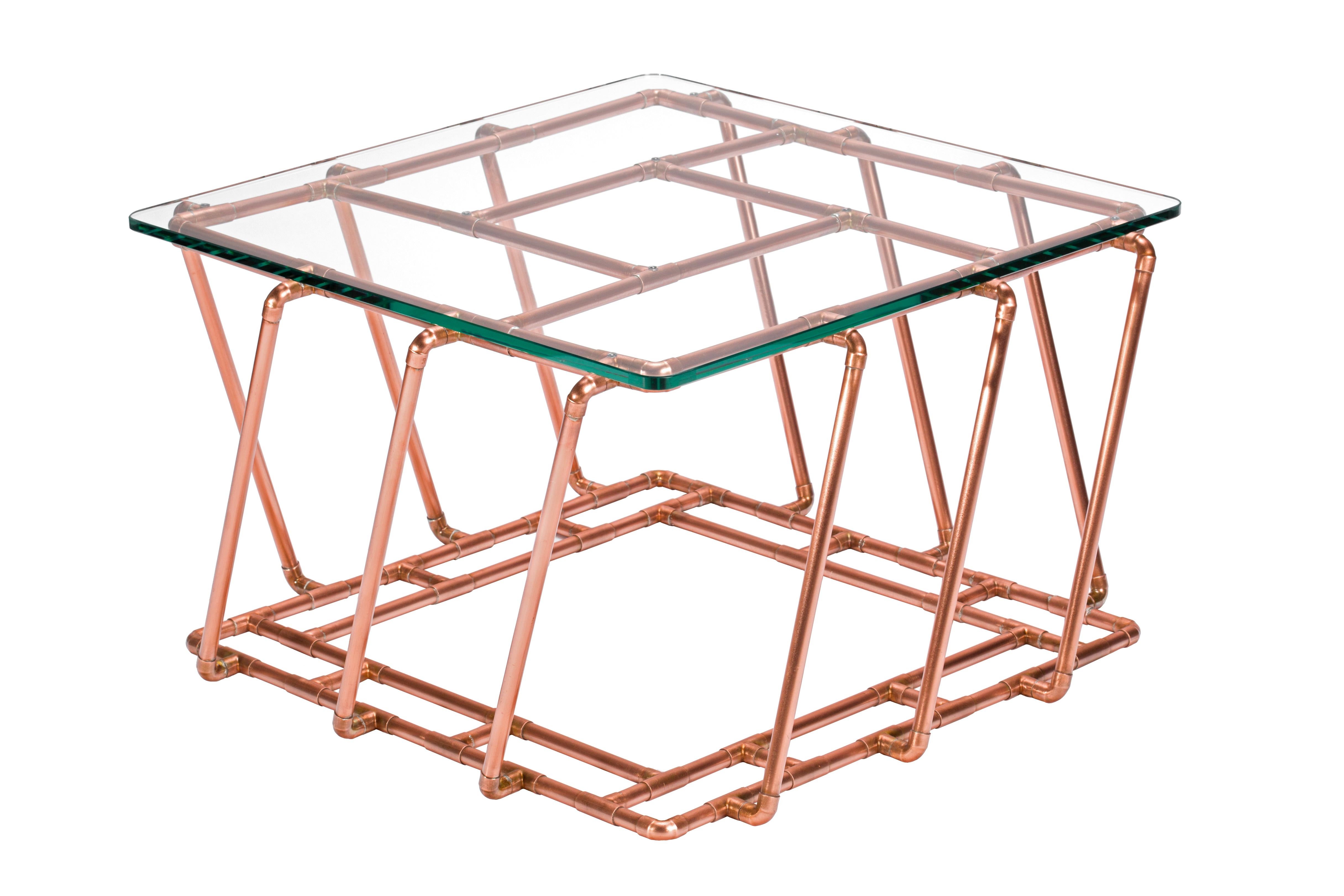Industrial Aperture: Table in Copper by TJ Volonis For Sale