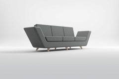Apex 2 and 3 Seat Sofa - Modern Handcrafted Scandinavian Sofas with Wooden Legs