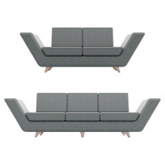 Divano Apex a 2 e 3 posti - Divani moderni artigianali The Modern Scandinavian con gambe in legno