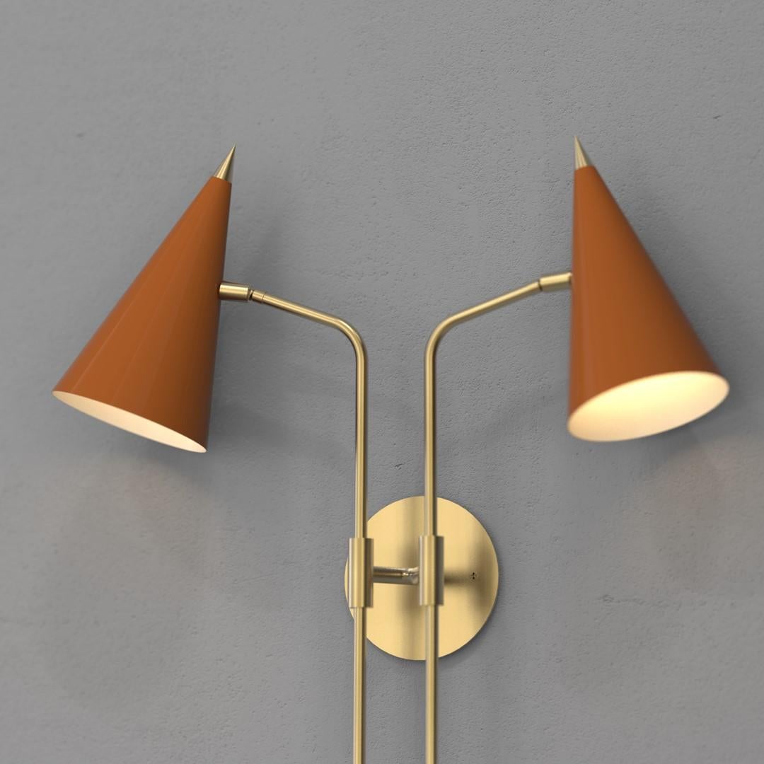 With its sharply-pointed metal tips adorning each cone, the Apex Wall Sconce exudes an unorthodox edge, commanding attention wherever it's placed. Combining audacity with refined aesthetics, the Apex is a daring choice for those seeking a truly
