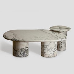 Apfel Center Table in Arabescato Table