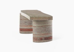 Bureau en marbre Aphanès par Roberto Sironi