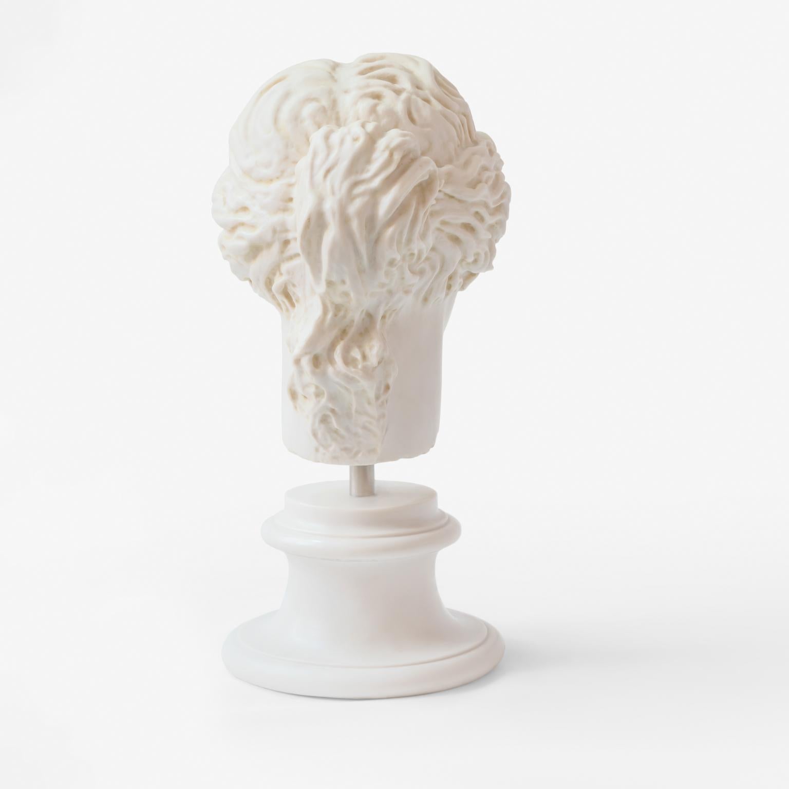 Cast Aphrodite Bust  Statue Made with Compressed Marble Powder, 'Louvre Museum' For Sale