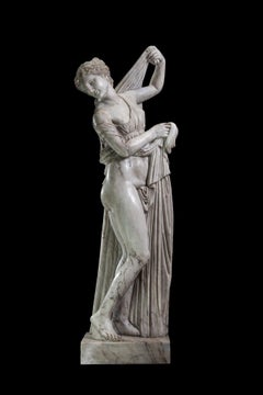 Aphrodite Callipygia, in white marble, 155 cm high