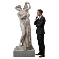 Aphrodite Callipygia, in white marble, 155 cm high