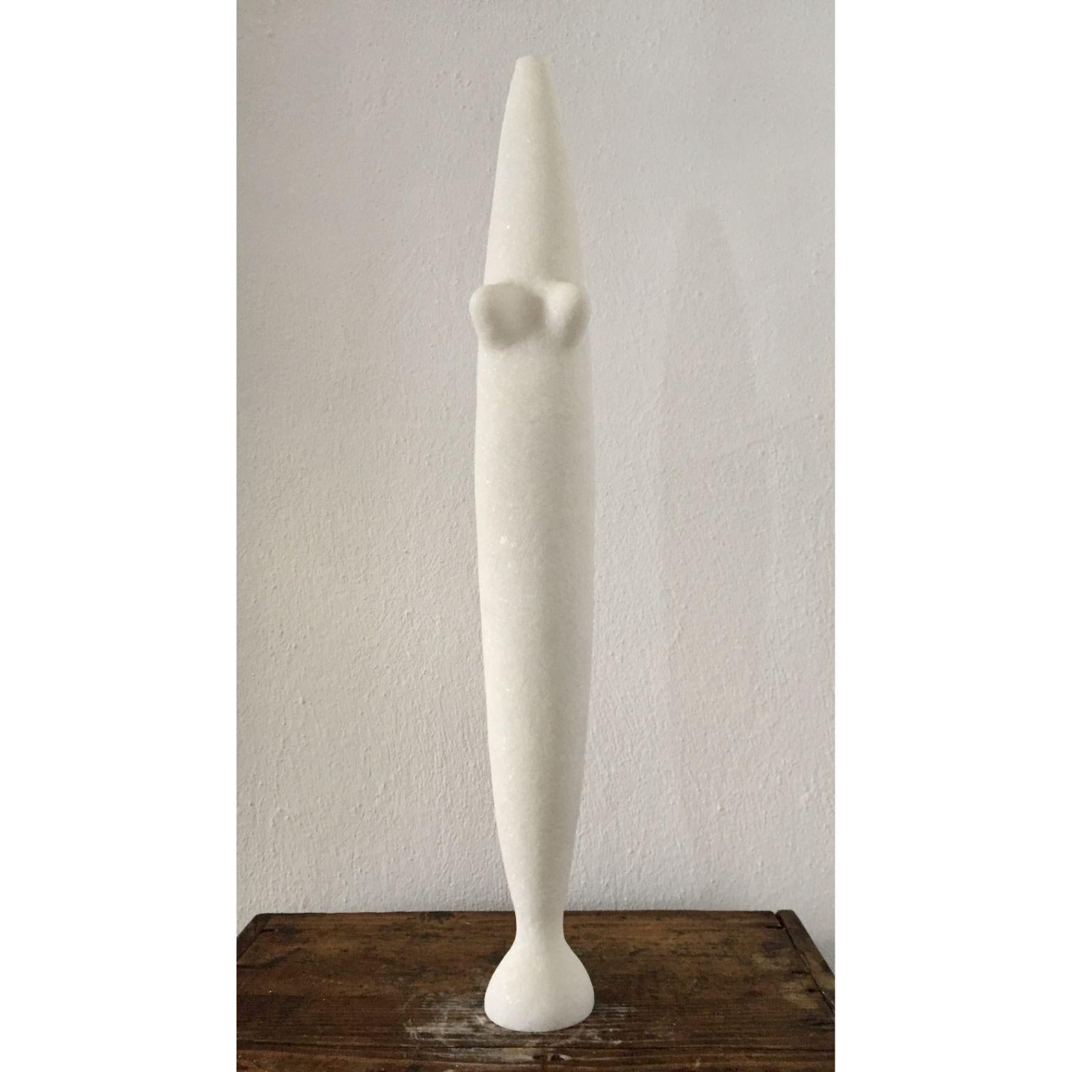 Aphrodite hand carved marble sculpture by Tom Von Kaenel
Dimensions: D 8 x H 60 cm
Materials: marble

Tom von Kaenel, sculptor and painter, was born in Switzerland in 1961. Already in his early
childhood he was deeply devoted to art. His desire