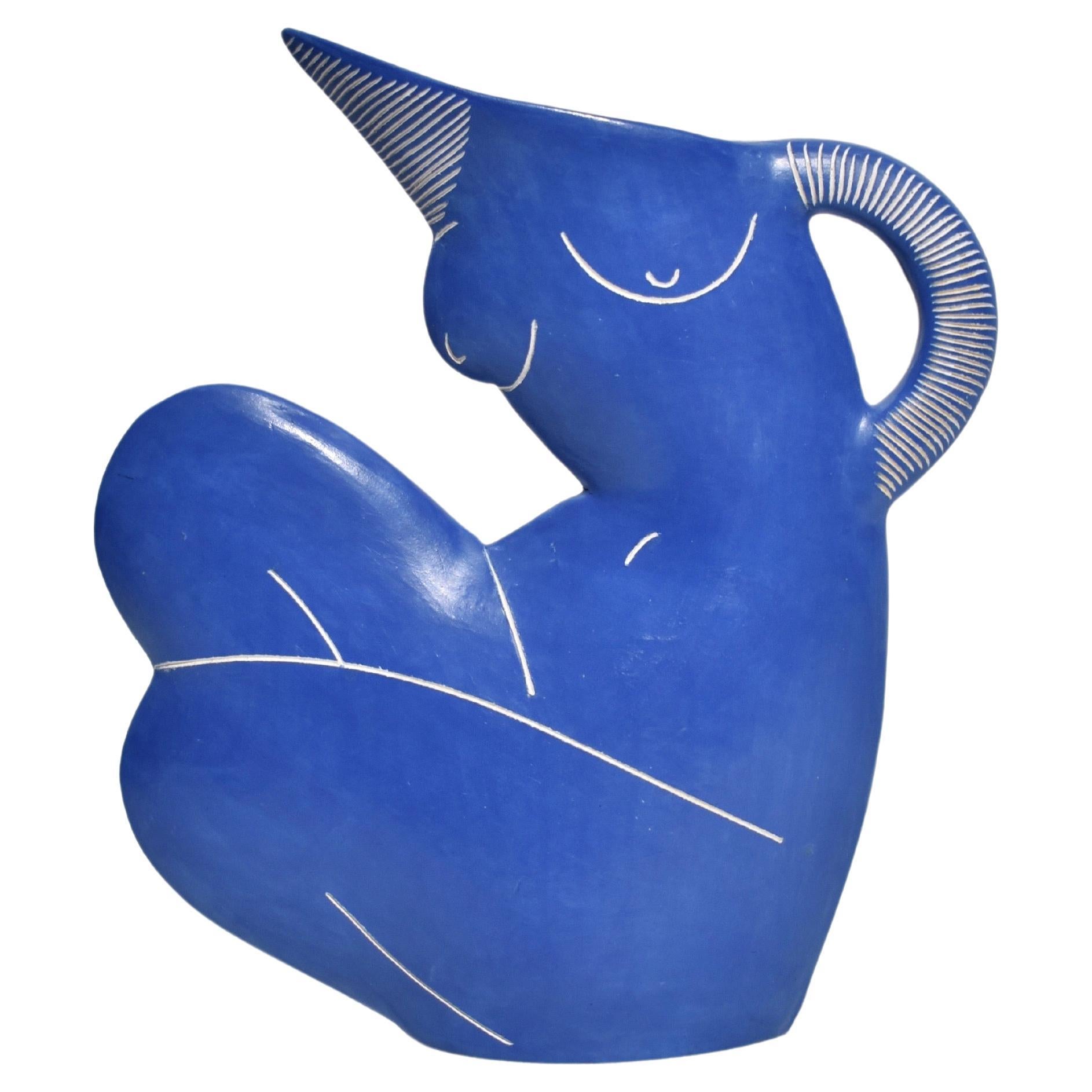 Aphrodite Nude Form in Blue
