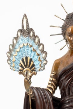 "Aphrodite" Patinated Bronze Sculpture by Erte, Limited Edition 242/375, 1986