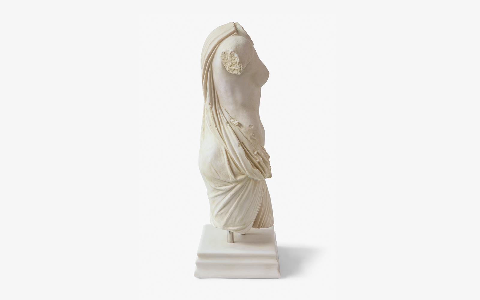 Contemporary Aphrodite Torso Statue Compressed Marble Powder 'Ephesus Museum' Sculpture For Sale