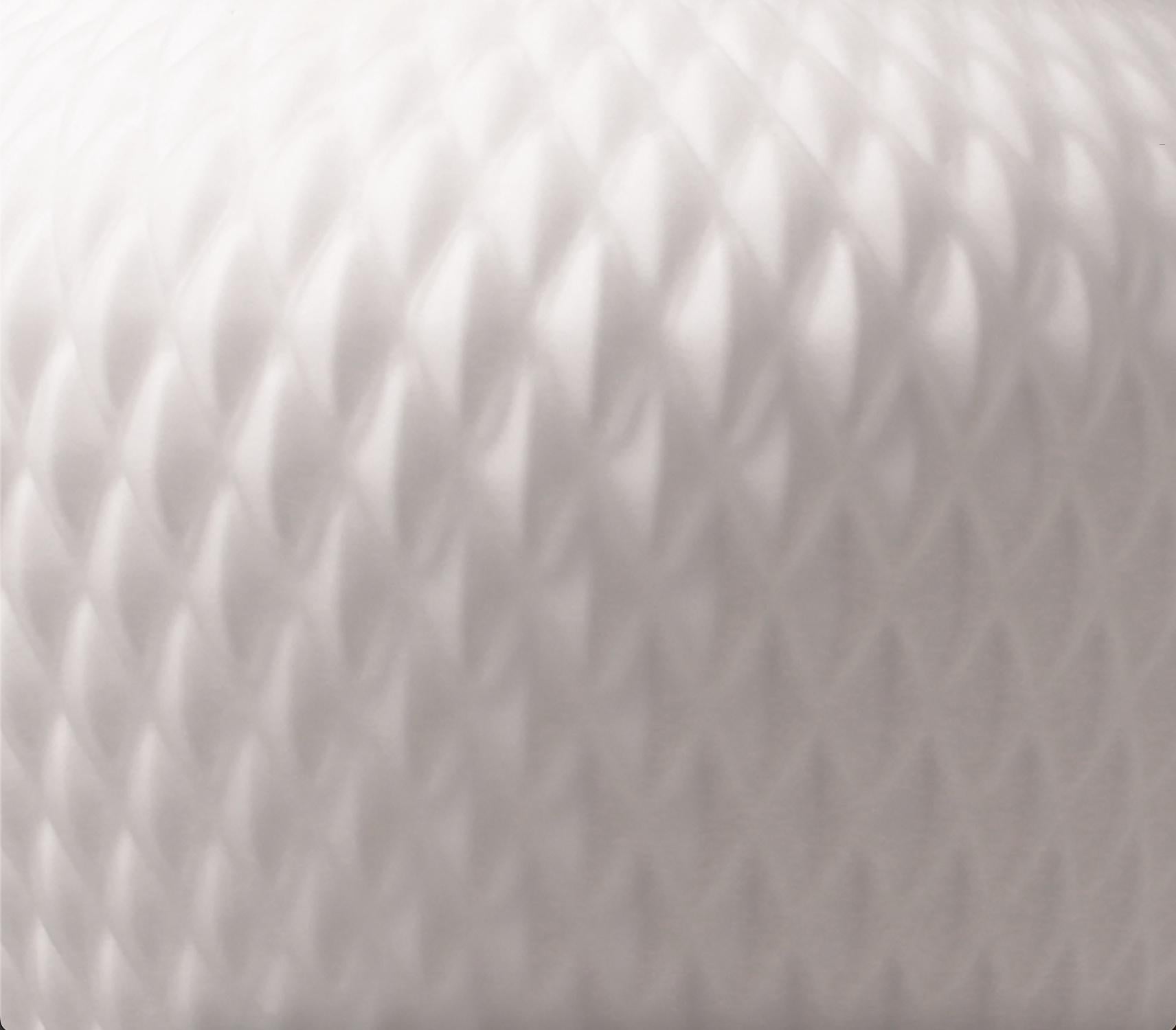 Francese Lampada a sospensione singola in vetro bianco Api di Concept Verre in vendita